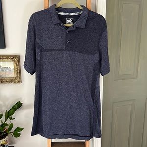 Men’s Puma Golf Polo | Size XL | Blue Golf Shirt | Mens Short Sleeve Shirt